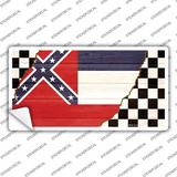 Mississippi Racing Flag Novelty Sticker Decal