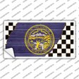 Nebraska Racing Flag Novelty Sticker Decal