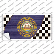 New Hampshire Racing Flag Novelty Sticker Decal