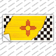 New Mexico Racing Flag Novelty Sticker Decal