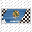 Oklahoma Racing Flag Novelty Sticker Decal