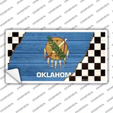 Oklahoma Racing Flag Novelty Sticker Decal