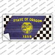 Oregon Racing Flag Novelty Sticker Decal