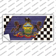 Pennsylvania Racing Flag Novelty Sticker Decal