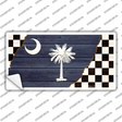 South Carolina Racing Flag Novelty Sticker Decal