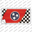 Tennessee Racing Flag Novelty Sticker Decal