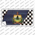 Vermont Racing Flag Novelty Sticker Decal