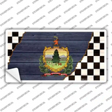 Vermont Racing Flag Novelty Sticker Decal