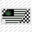 Weed American Racing Flag Novelty Sticker Decal
