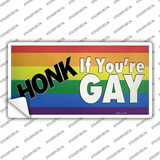 Honk If Youre Gay Novelty Sticker Decal