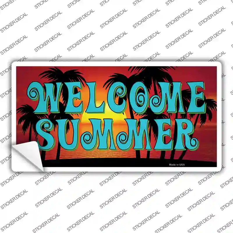 Welcome Summer Novelty Sticker Decal