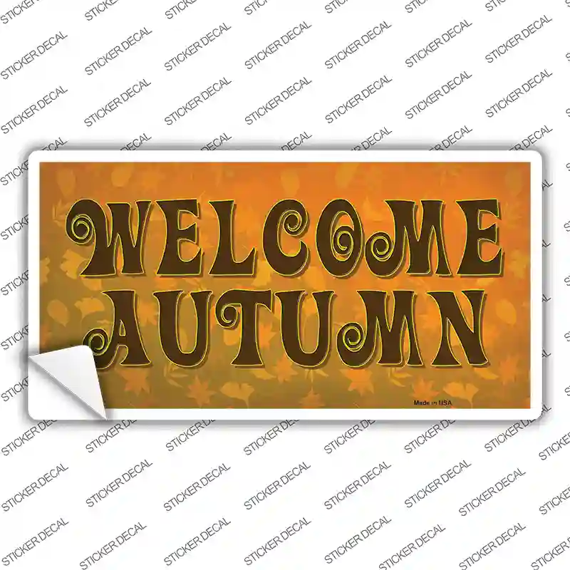 Welcome Autumn Novelty Sticker Decal