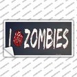 I Love Zombies Novelty Sticker Decal