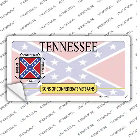 Tennessee Sons Of Confederate Novelty Sticker Decal