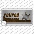 Retired Sheriff Novelty Sticker Decal