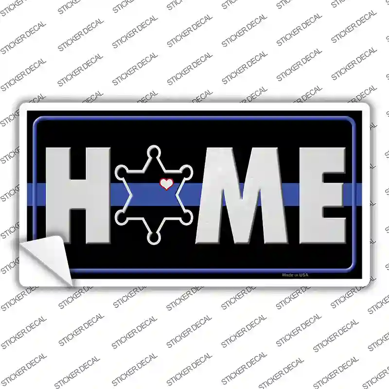 Home Sheriff Badge Novelty Sticker Decal