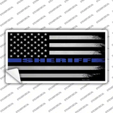 Sheriff Blue Flag Novelty Sticker Decal