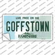 Goffstown New Hampshire Novelty Sticker Decal