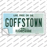 Goffstown New Hampshire Novelty Sticker Decal