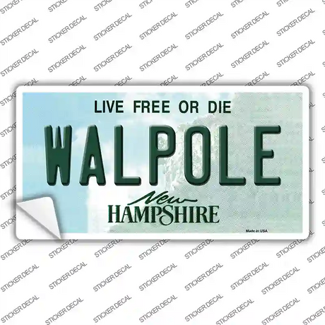 Walpole New Hampshire Novelty Sticker Decal