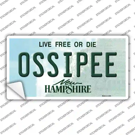 Ossipee New Hampshire Novelty Sticker Decal