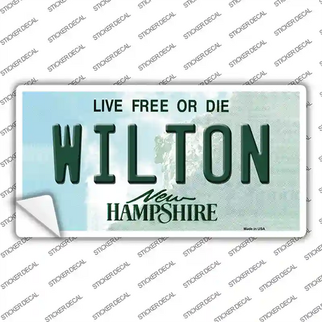 Wilton New Hampshire Novelty Sticker Decal