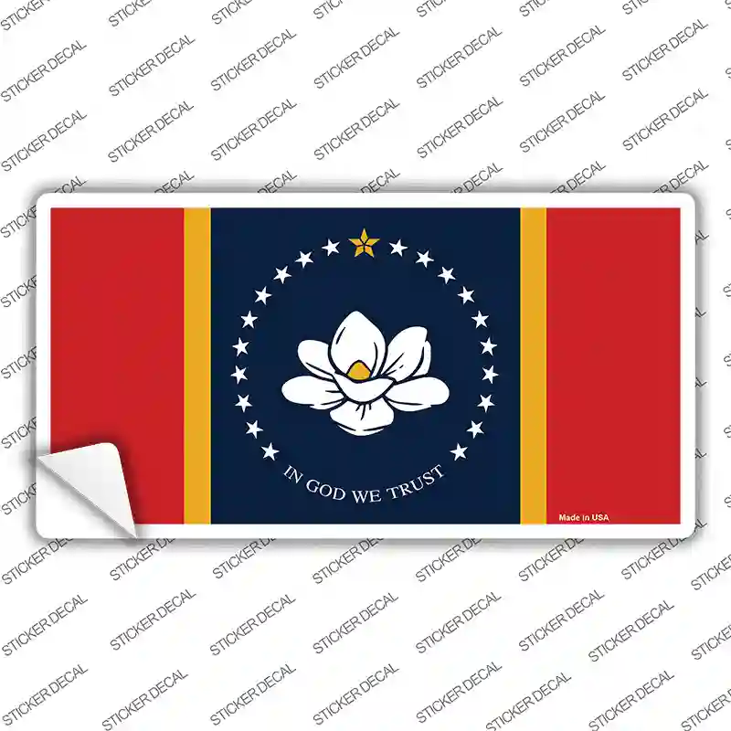 Mississippi Flag Novelty Sticker Decal