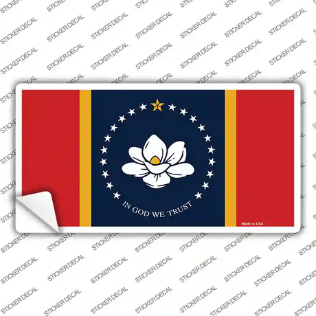 Mississippi Flag Novelty Sticker Decal