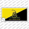 Dont Tread On Me Yellow|Black Novelty Sticker Decal