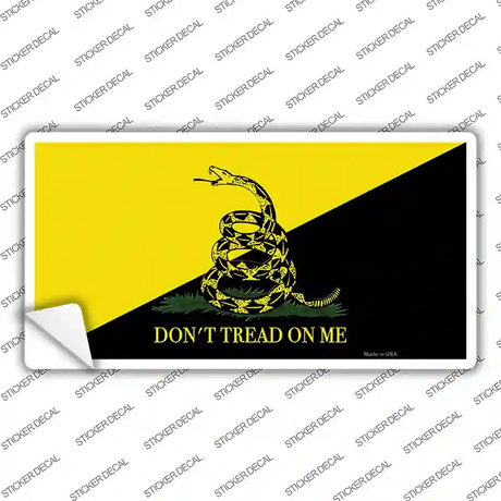 Dont Tread On Me Yellow|Black Novelty Sticker Decal