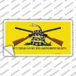 Dont Tread On My 2nd Amendment Novelty Sticker Decal