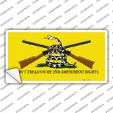 Dont Tread On My 2nd Amendment Novelty Sticker Decal