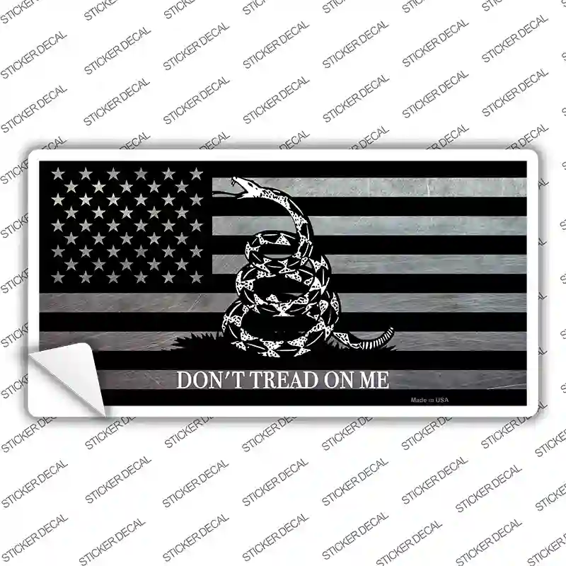 Dont Tread On Me American Flag Novelty Sticker Decal