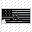 Dont Tread On Me American Flag Novelty Sticker Decal