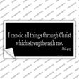 Phil 4 13 Bible Verse Novelty Sticker Decal