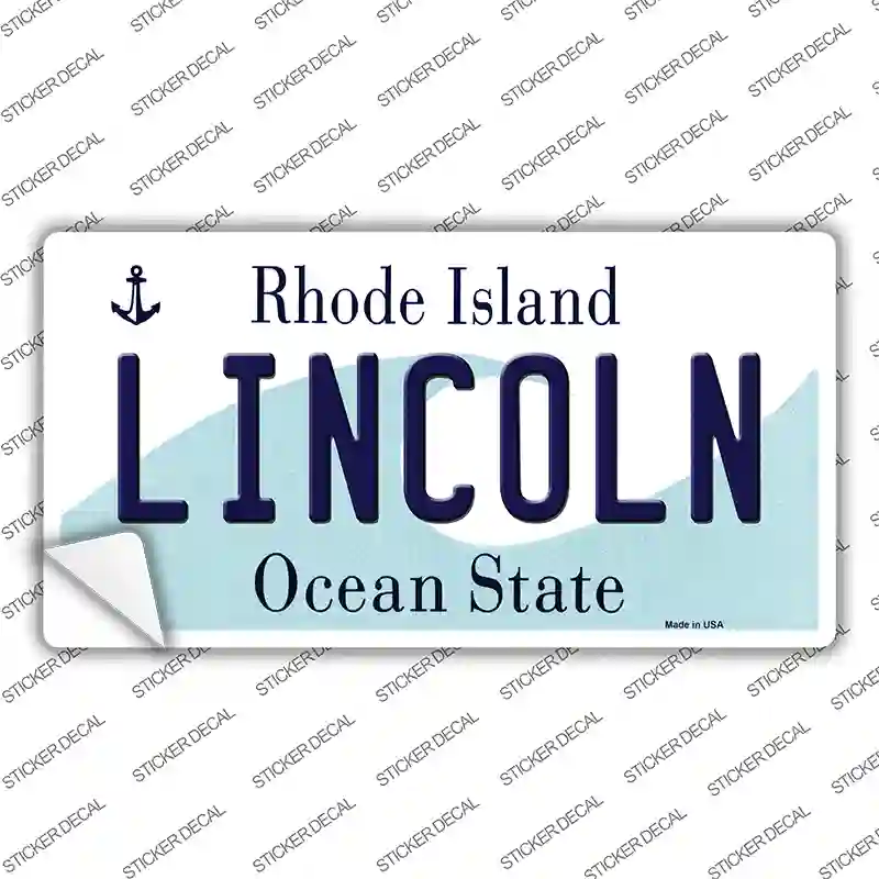 Lincoln Rhode Island Novelty Sticker Decal