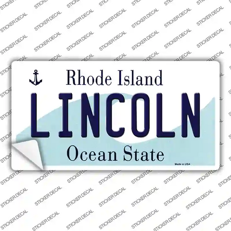 Lincoln Rhode Island Novelty Sticker Decal