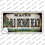 Old Orchard Beach Maine Rusty Novelty Sticker Decal