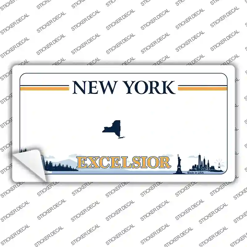 Excelsior New York Blank Novelty Sticker Decal