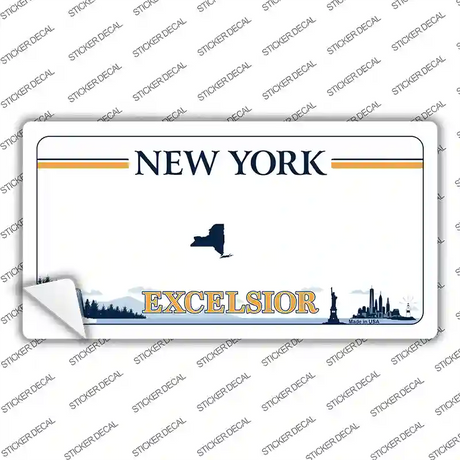 Excelsior New York Blank Novelty Sticker Decal