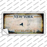 Excelsior New York Blank Rusty Novelty Sticker Decal