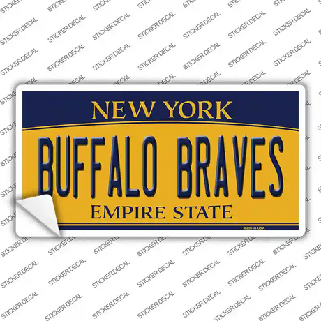 Buffalo Braves New York Novelty Sticker Decal