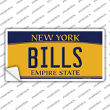 Bills New York Yellow Novelty Sticker Decal