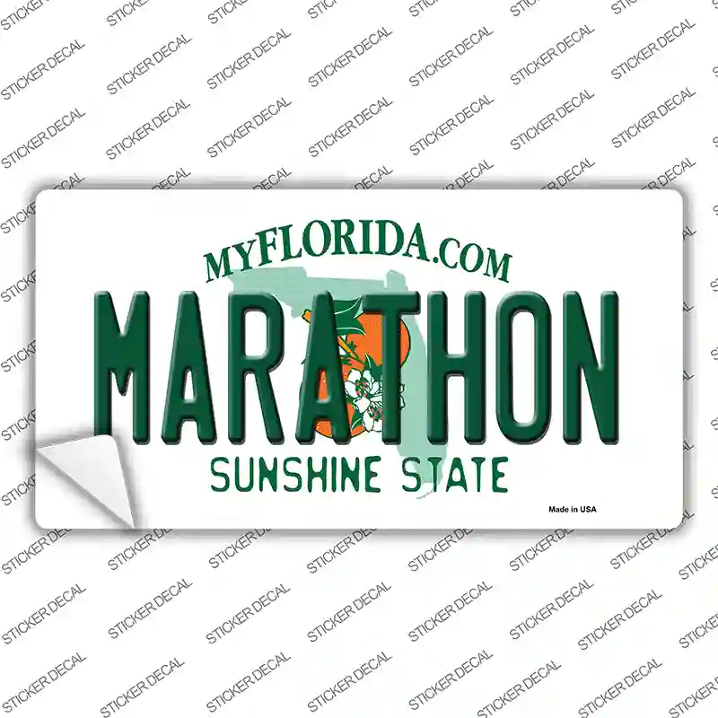 Marathon Florida Novelty Sticker Decal