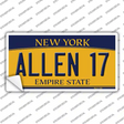 Allen 17 New York Novelty Sticker Decal