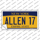 Allen 17 New York Novelty Sticker Decal