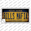 Bills Mafia New York Yellow Rusty Novelty Sticker Decal