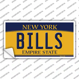Bills NY Yellow Novelty Sticker Decal