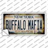 Buffalo Mafia Excelsior New York Rusty Novelty Sticker Decal