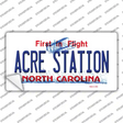 Acre Station North Carolina Novelty Sticker Decal